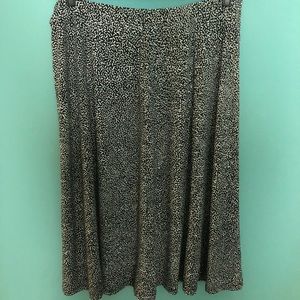 Woman Within Confetti Pull on Style Maci Skirt 1X